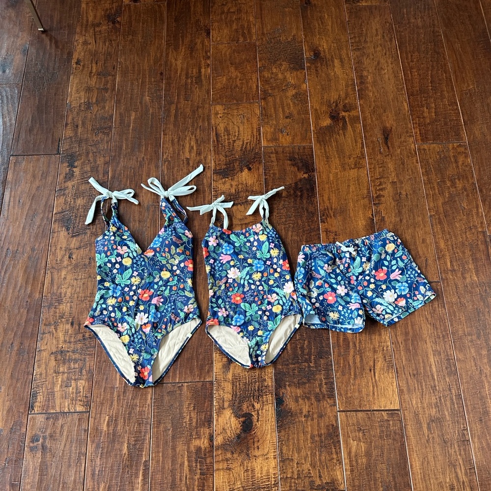 Summersalt Boys Swim Trunks - Floral Blue - Picture 5 of 5